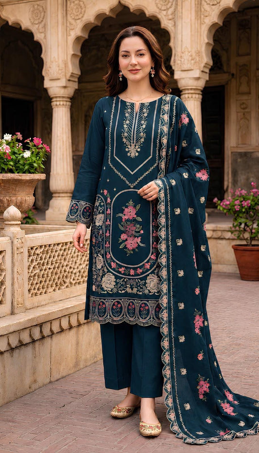 Gul Ahmed Winter Dhanak 3-Piece — K 237