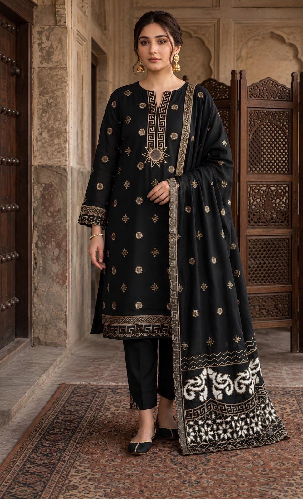 Bareeze Winter Dhanak 3-Piece — K 601