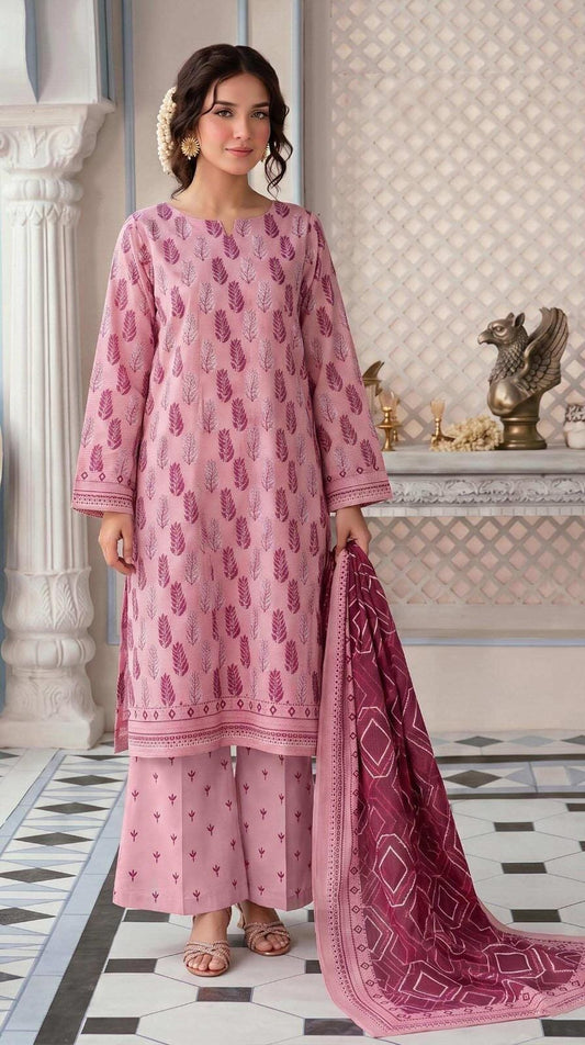 Safina Viscose 3-Piece Unstitched Suit | Digital Printed 03