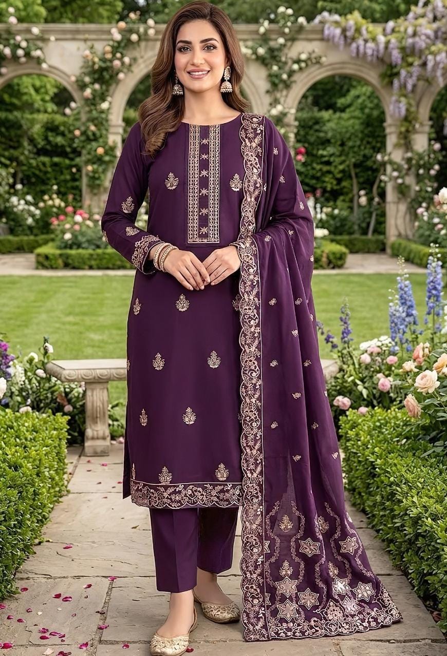 Bareeze Dhanak Unstitched 3-Piece Suit | Code 2235
