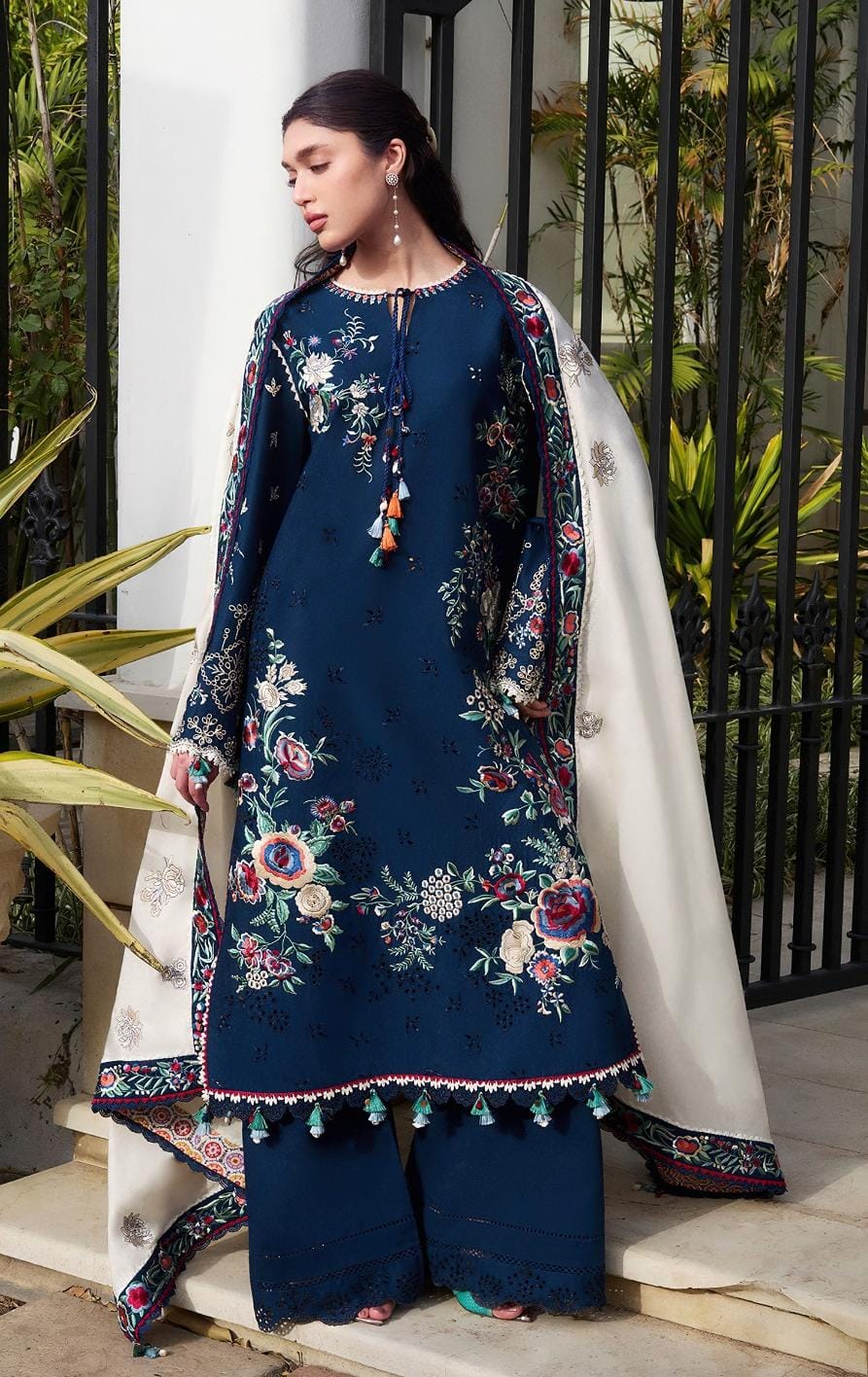 Hussain Rehar Dhanak Unstitched 3-Piece Suit | Code 2221