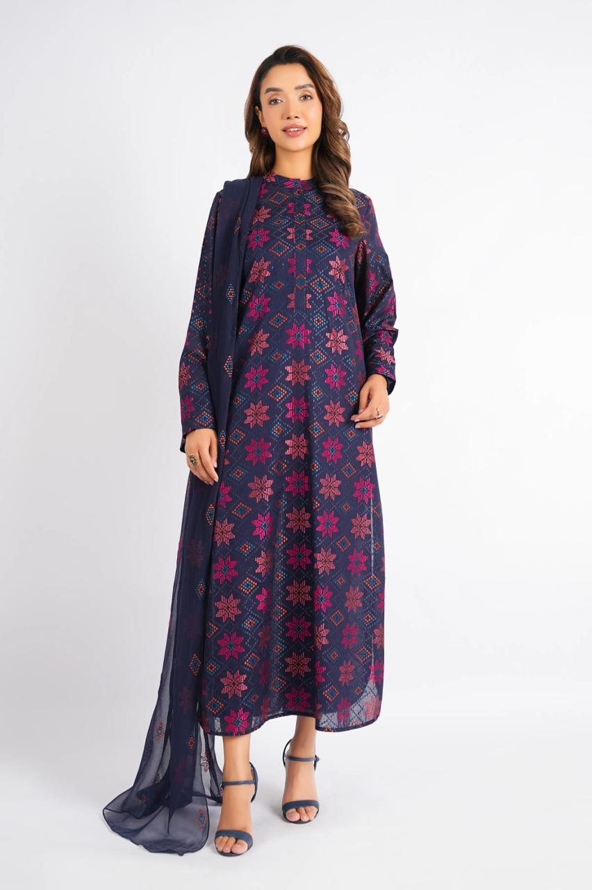 Bareeze Karandi 3-Piece Unstitched Suit | Code 7005