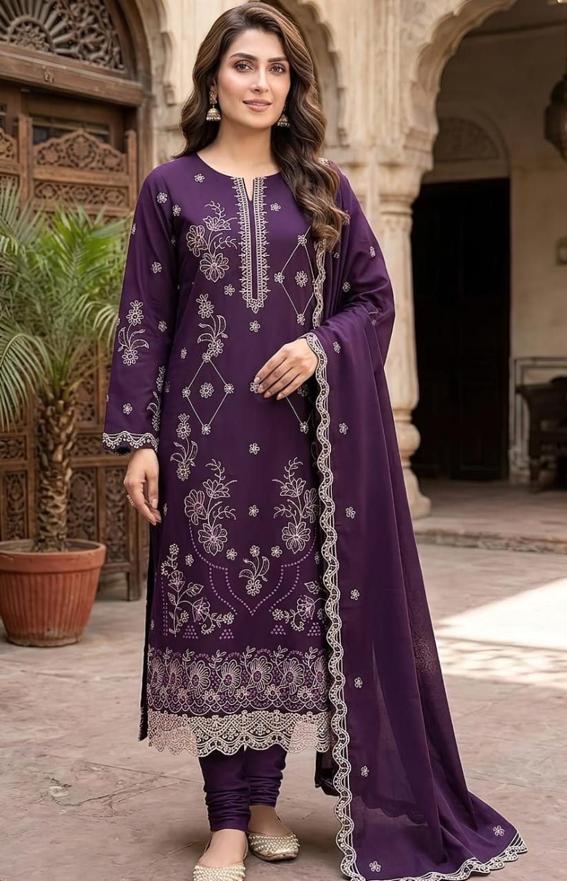 Maria B Unstitched Suit | Code 2185
