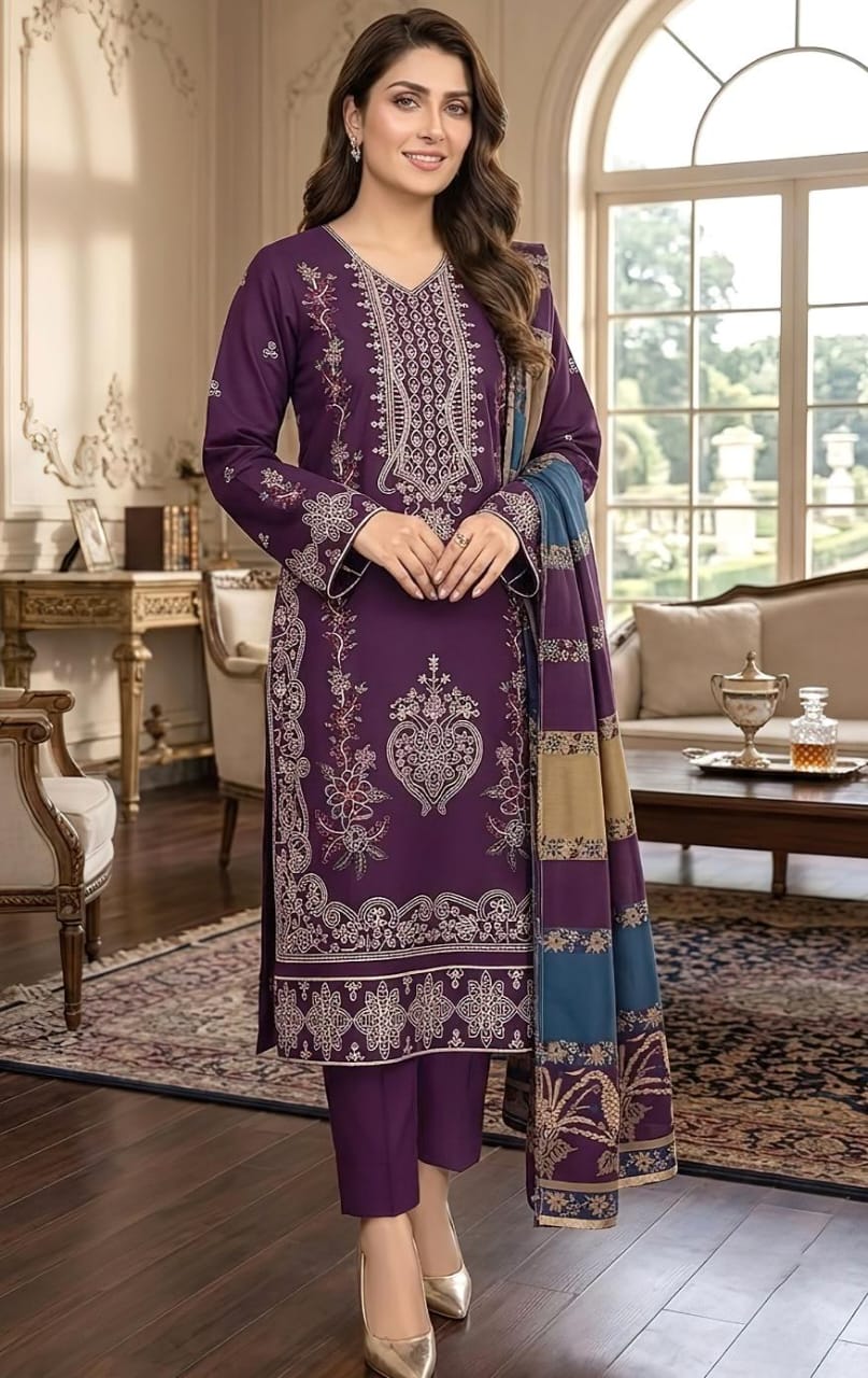 Maria B Unstitched Suit | Code 2187