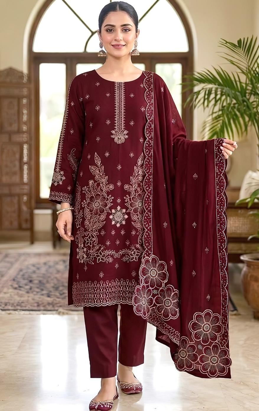 Maria B Unstitched Suit | Code 2199