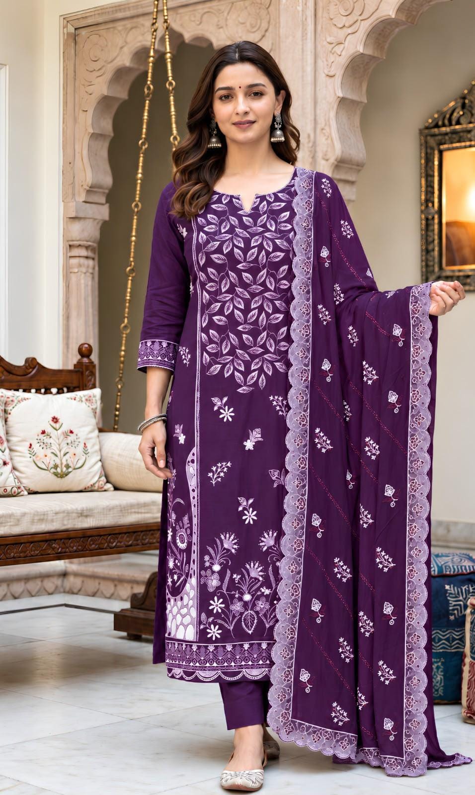 Crimson Winter Karandi 3-Piece — 243 P