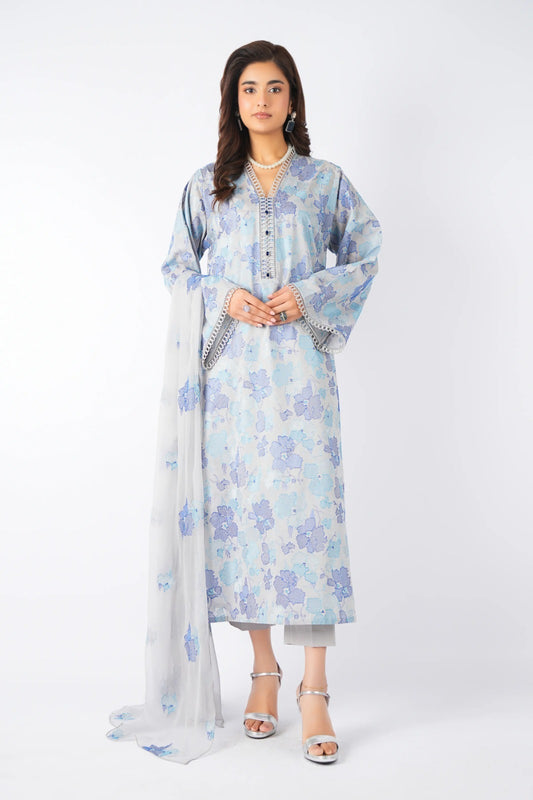 Bareeze Karandi 3-Piece Unstitched Suit | Code 7008