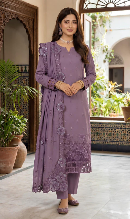 Hussain Rehar K 265 Dhanak Unstitched 3-Piece Suit