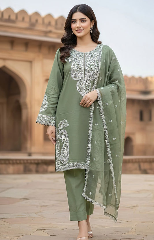 Hussain Rehar 2215 Dhanak Unstitched 3-Piece Suit