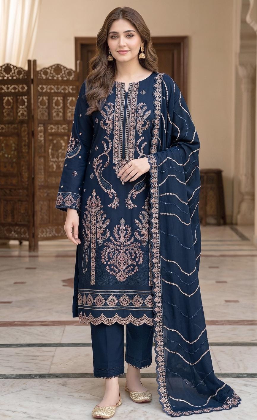 MARIAM HUSSAIN 2347 Unstitched Suit