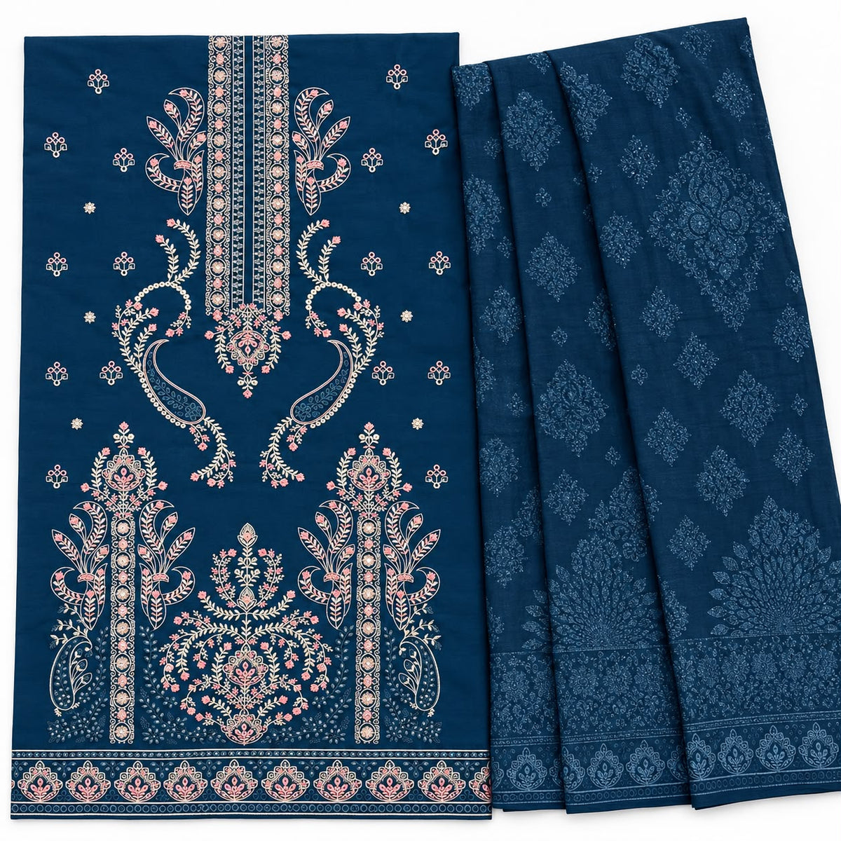 GUL AHMED 405 | Deep Blue Unstitched Suit