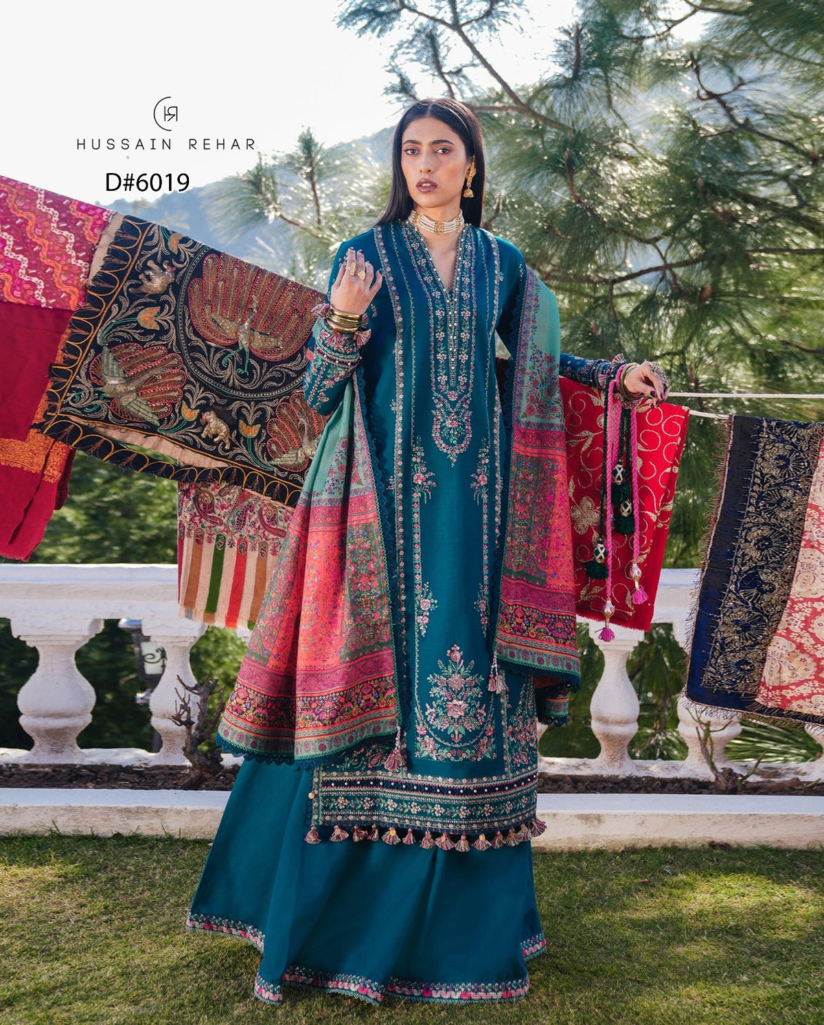 HUSSAIN REHAR 6019 Unstitched Suit