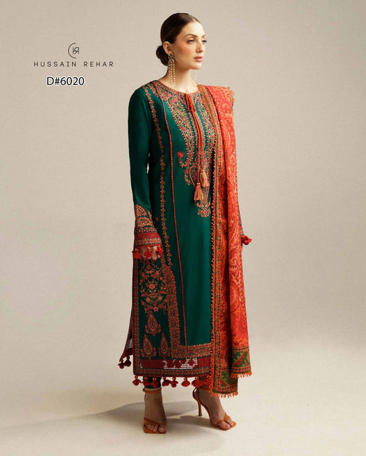 HUSSAIN REHAR 6020 Unstitched Suit