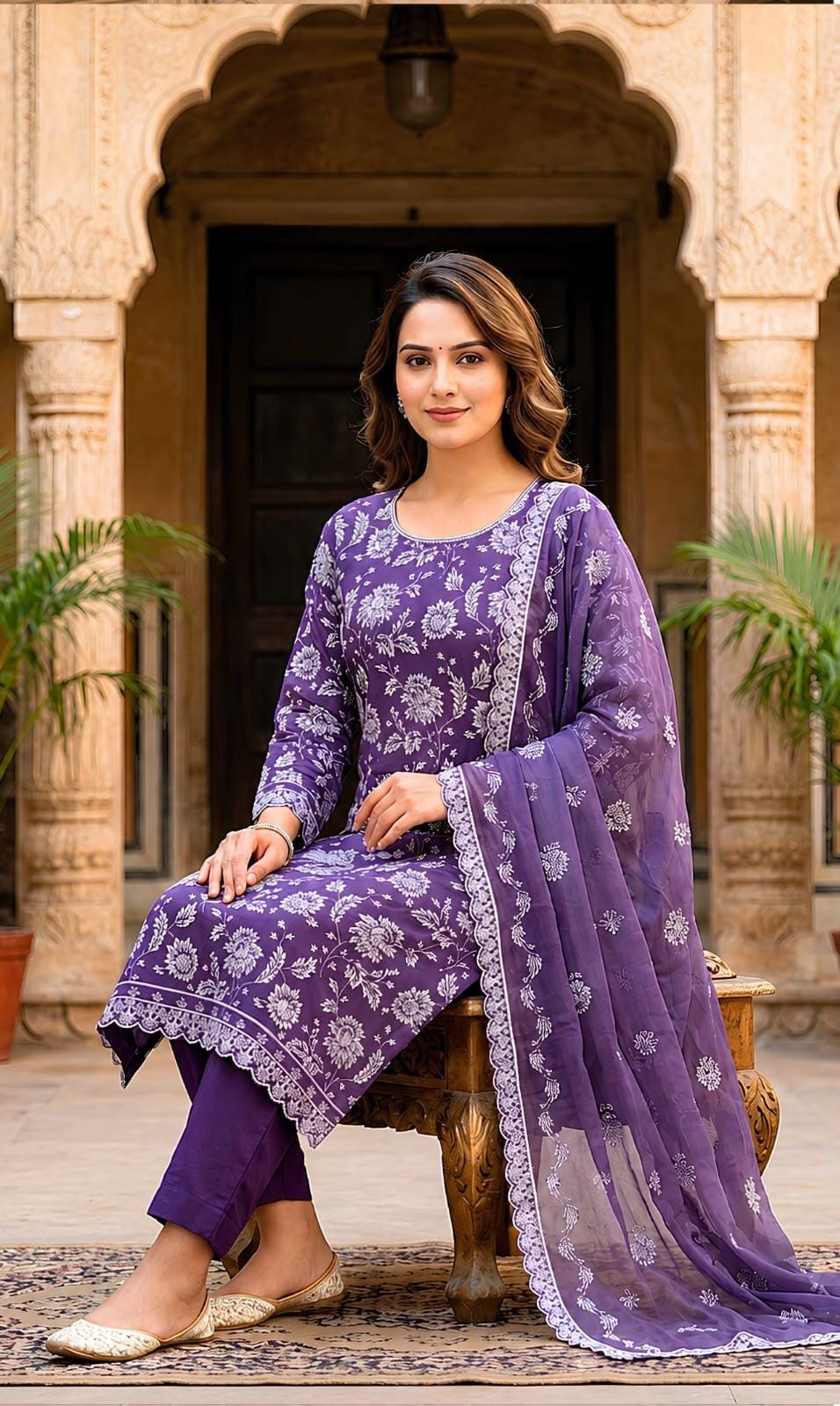 Bareeze K-240 Karandi suit full look