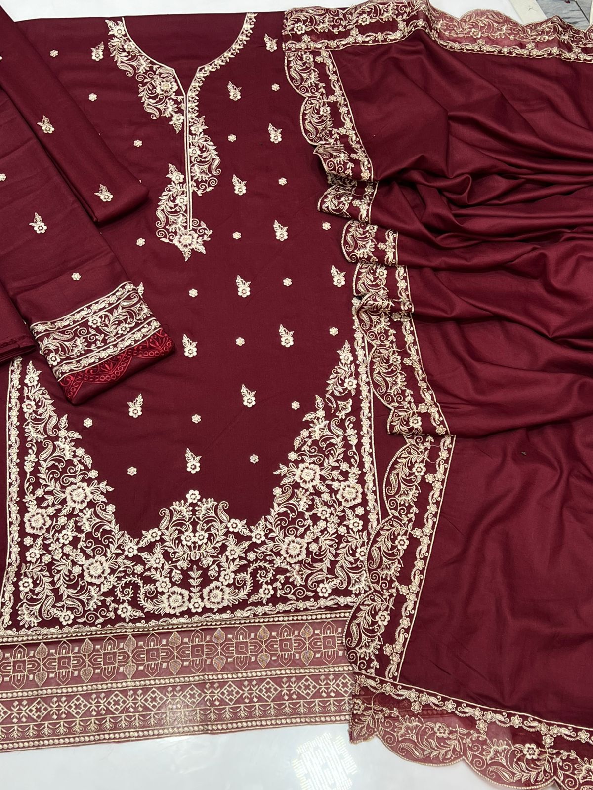 Azure Winter Dhanak 3-Piece — 2142