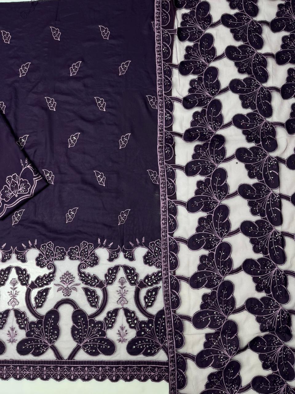 Bareeze 509 fabric flat lay - shirt and dupatta