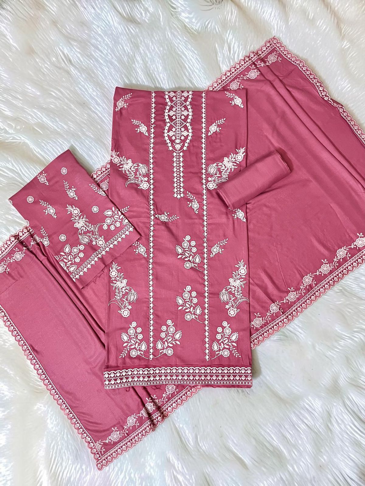 Cross Stitch Winter Dhanak 3-Piece — 2131