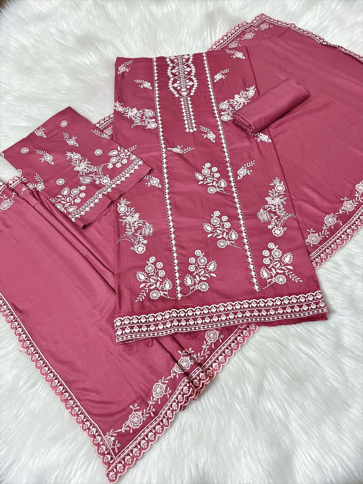 Cross Stitch Winter Dhanak 3-Piece — 2131