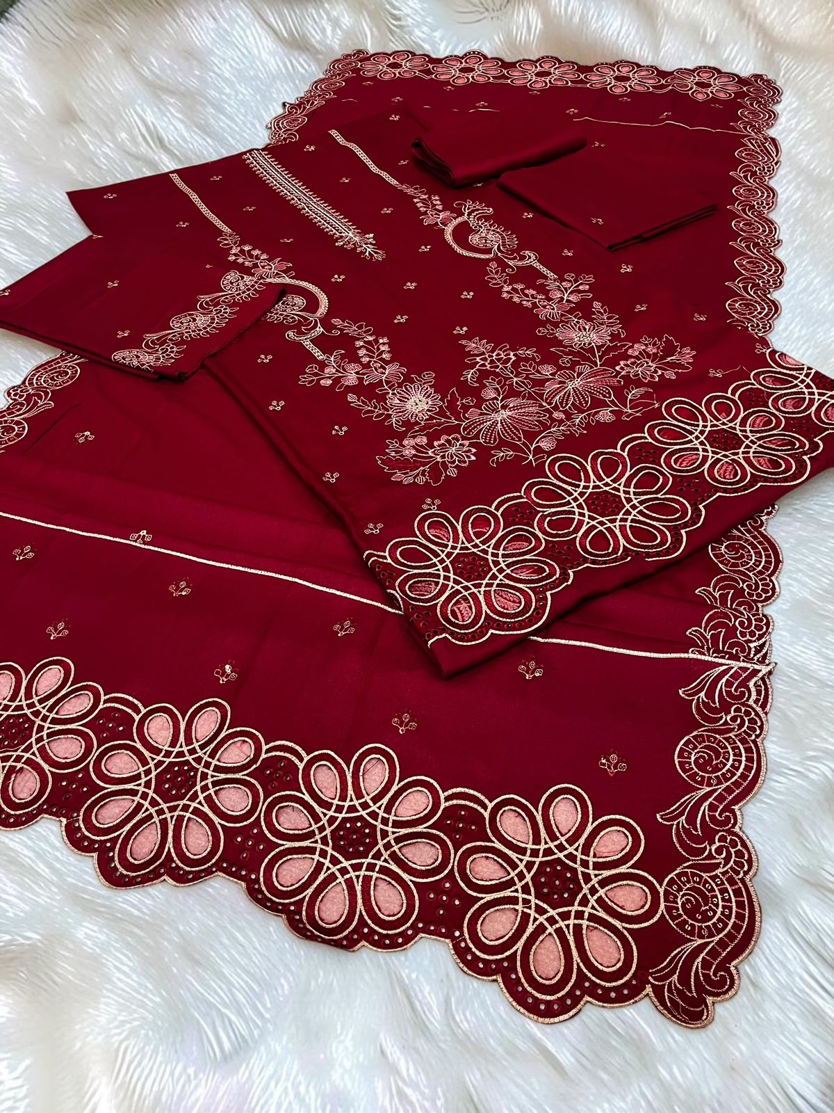 Maria B Unstitched Suit | Code 2178