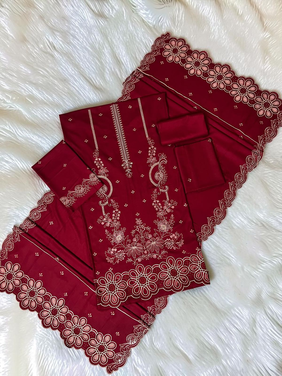 Maria B Unstitched Suit | Code 2178