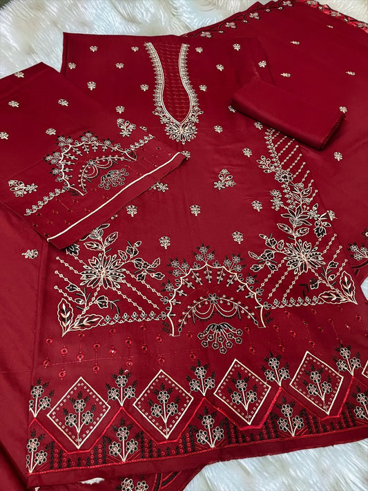 Maria B Unstitched Suit | Code 2198