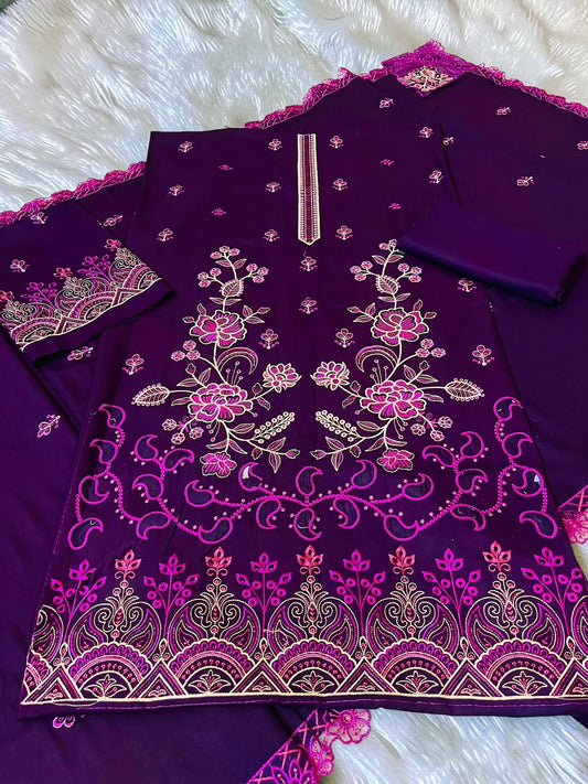 Maria B Unstitched Suit | Code 2197