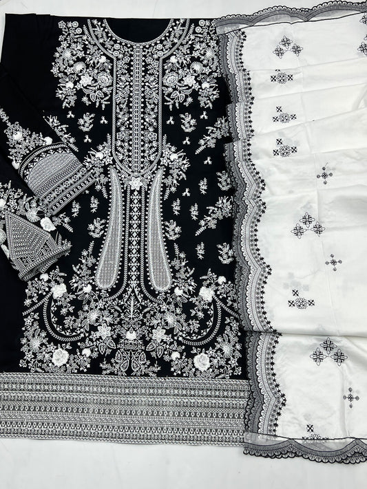 Hussain Rehar Winter Dhanak 3-Piece — 2167