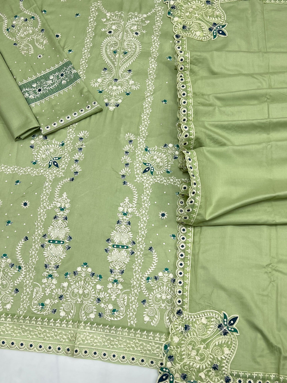Hussain Rehar  Dhanak Unstitched 3-Piece Suit | Code 2234