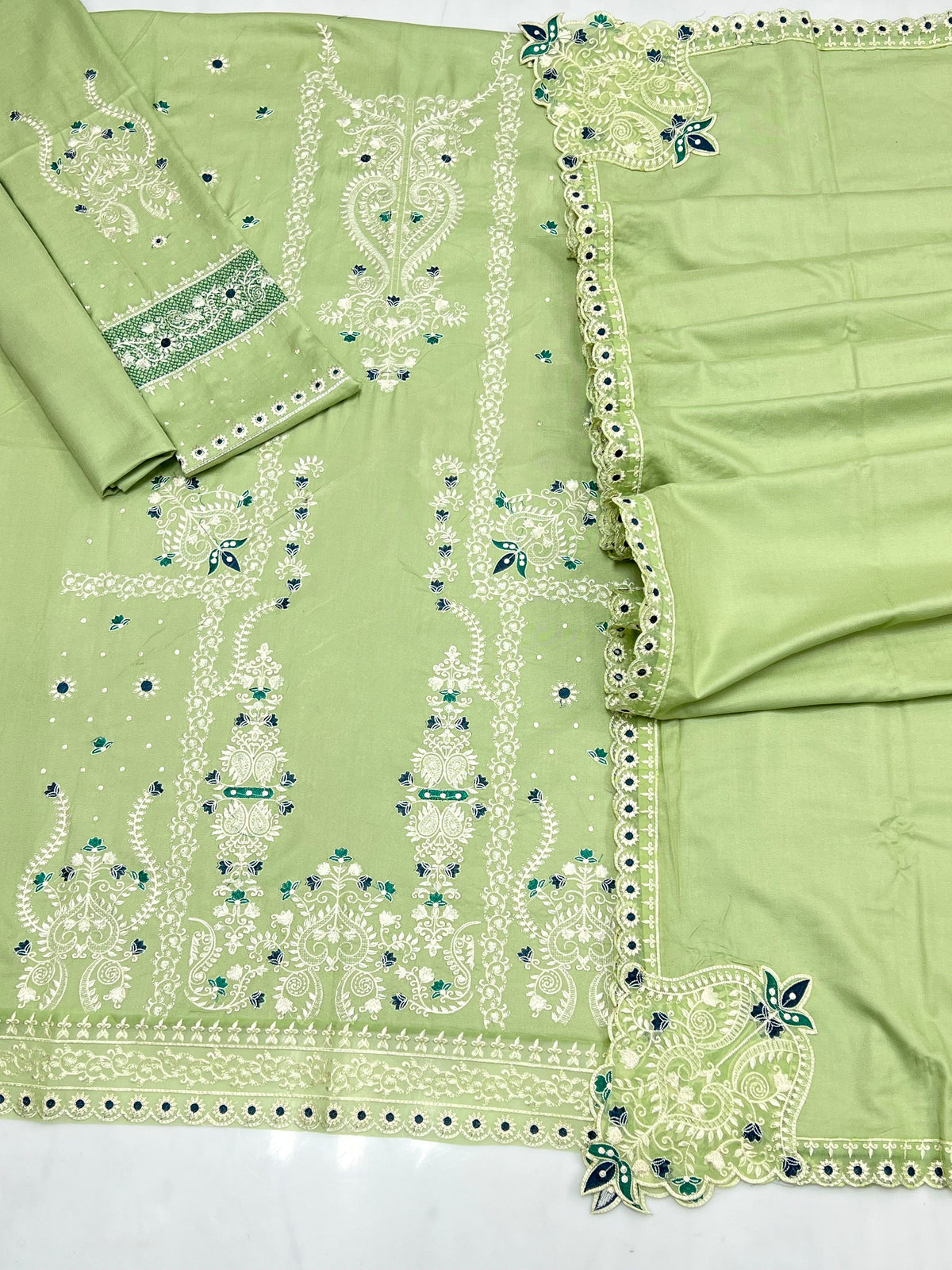 Hussain Rehar  Dhanak Unstitched 3-Piece Suit | Code 2234