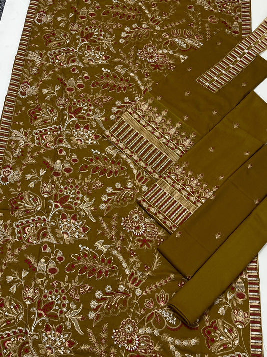 Bareeze 2305 Dhanak Unstitched 3-Piece Suit