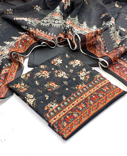Chunri by Outfit & Almirah 018 – Printed Lawn 3-Piece Unstitched