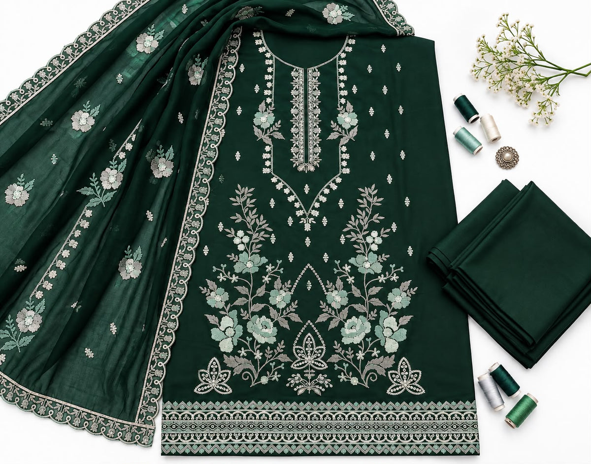 Bareeze Winter Dhanak 3-Piece — K-222 G