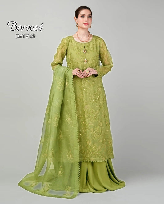 (BAREEZE LAWN 3pc (#1734)